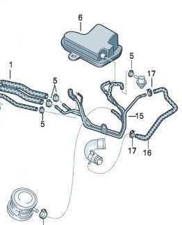 PODTLAKY VENTILY EGR SAI 1.8T